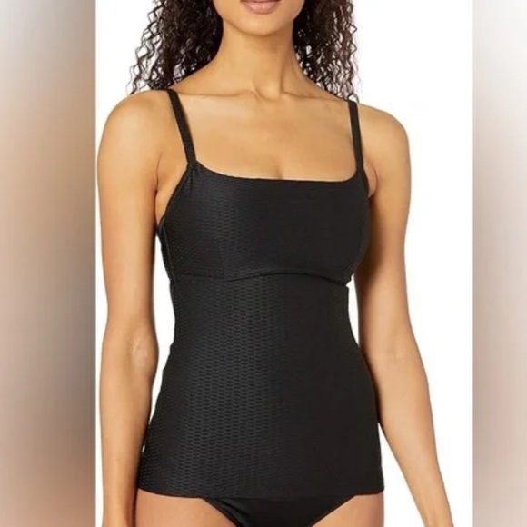 NWOT SEAFOLLY WOMEN'S DD SQUARE NECK TANKINI TOP SWIMSUIT - Picture 1 of 15